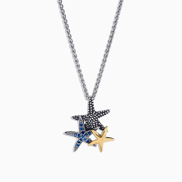 Effy Seaside 14K Orange Enamel and Diamond Starfish Pendant –  effyjewelry.com